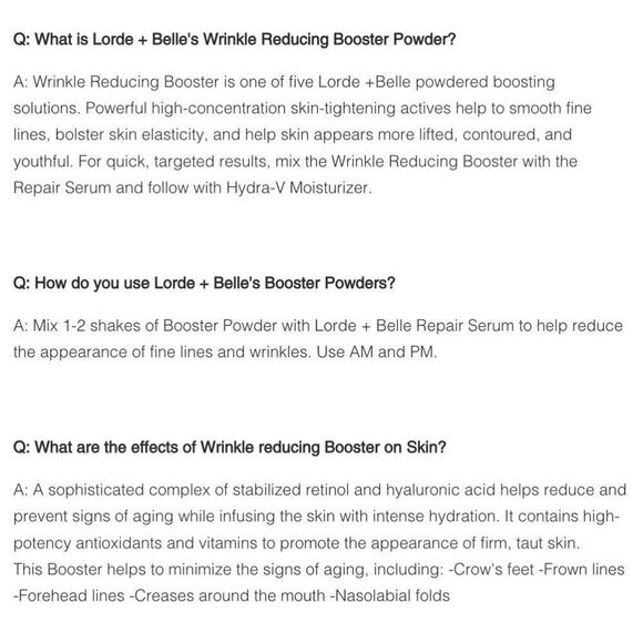 NIB Lorde + Belle WRINKLE REDUCING BOOSTER for use with Repair Serum - MSRP $59 - Picture 8 of 8